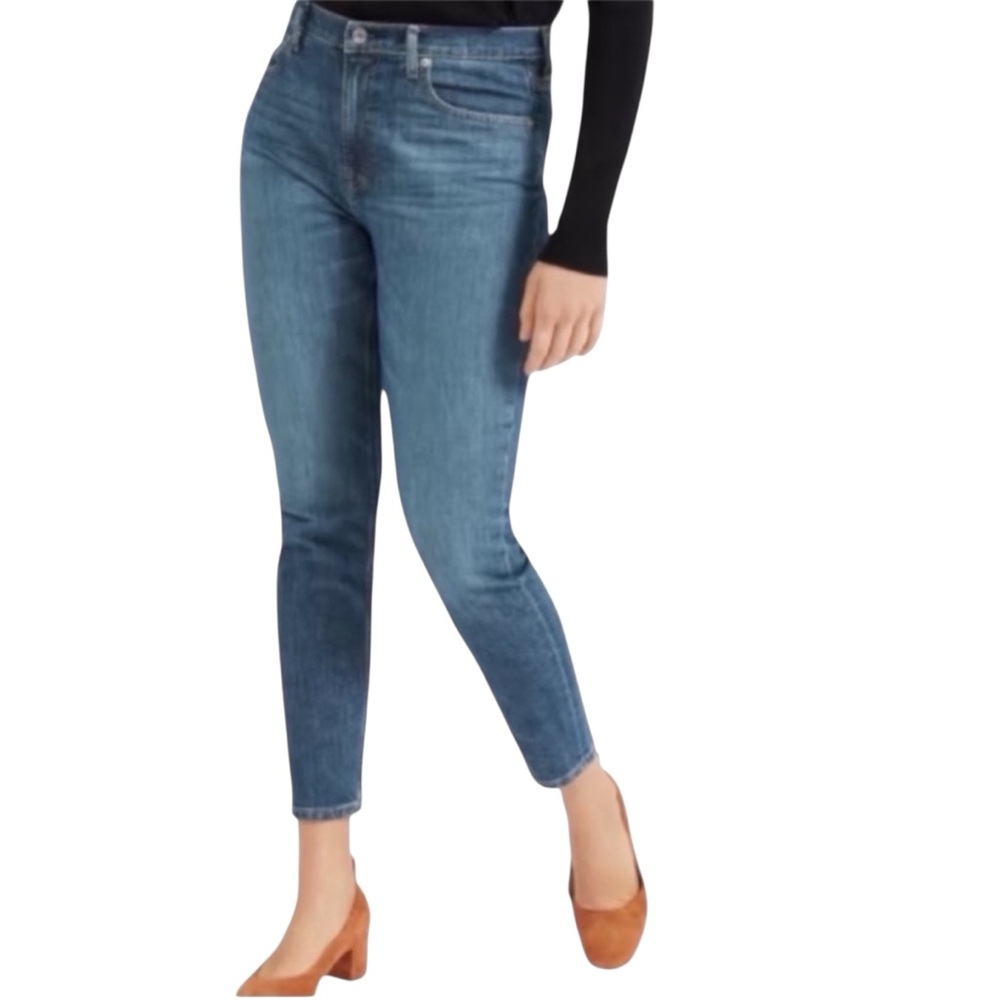 Everlane High Rise Skinny Denim Jean Skinny Blue SZ 28R